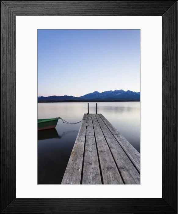 Framed Print : Rowing boat on Hopfensee Lake at sunset, near Fussen, Allgau, Allgau Alps, Bavaria, Germany, Europe Framed Print : Rowing boat on Hopfensee Lake at sunset, near Fussen, Allgau, Allgau Alps, Bavaria, Germany, Europe