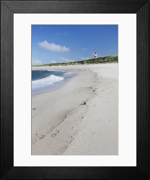 Framed Print : Beach and lighthouse List Ost, Ellenbogen, Sylt, North Frisian Islands, Nordfriesland, Schleswig Holstein, Germany, Europe Framed Print : Beach and lighthouse List Ost, Ellenbogen, Sylt, North Frisian Islands, Nordfriesland, Schleswig Holstein, Germany, Europe