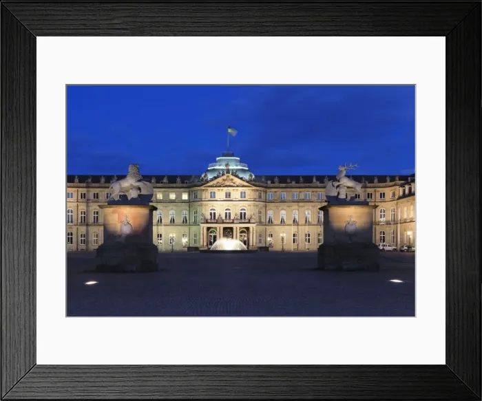 Framed Print : Neues Schloss castle at Schlossplatz Square, Stuttgart, Baden Wurttemberg, Germany, Europe Framed Print : Neues Schloss castle at Schlossplatz Square, Stuttgart, Baden Wurttemberg, Germany, Europe