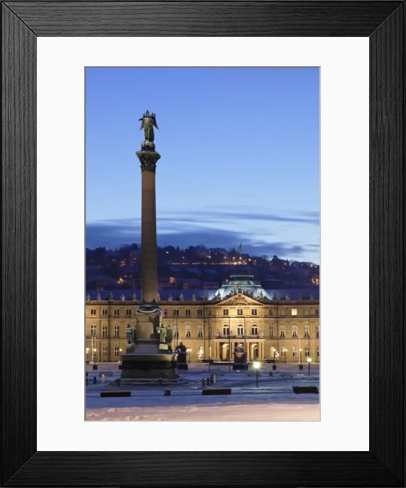 Framed Print : Column at Schlossplatz Square and Neues Schloss castle, Stuttgart, Baden Wurttemberg, Germany, Europe Framed Print : Column at Schlossplatz Square and Neues Schloss castle, Stuttgart, Baden Wurttemberg, Germany, Europe