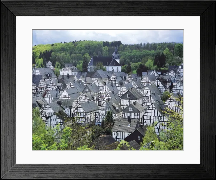 Framed Print : Houses in Freudenberg, Westphalia, Germany Framed Print : Houses in Freudenberg, Westphalia, Germany