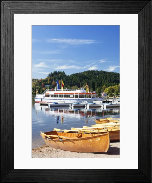 Framed Print : Rowing boats at Titisee Lake, Titisee-Neustadt, Black Forest, Baden Wurttemberg, Germany, Europe Framed Print : Rowing boats at Titisee Lake, Titisee-Neustadt, Black Forest, Baden Wurttemberg, Germany, Europe