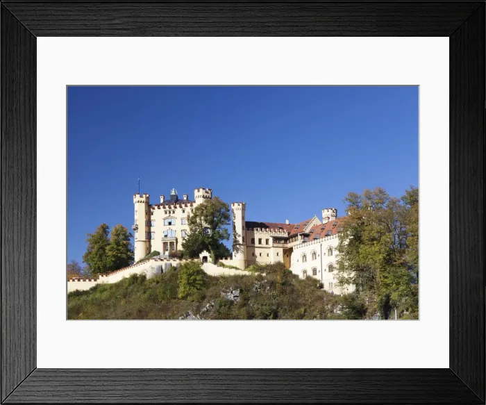 Framed Print : Hohenschwangau Castle, Hohenschwangau, Fussen, Ostallgau, Allgau, Bavaria, Germany, Europe Framed Print : Hohenschwangau Castle, Hohenschwangau, Fussen, Ostallgau, Allgau, Bavaria, Germany, Europe