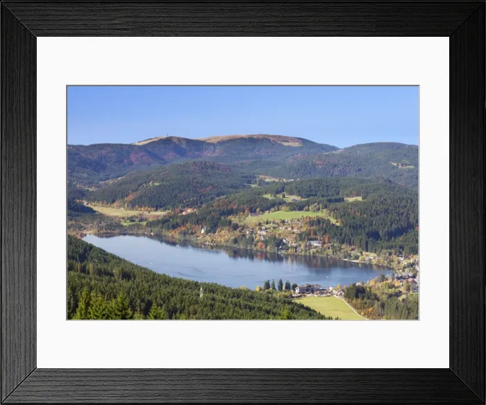 Framed Print : View from the Hochfirst mountain to Titisee Lake and Feldberg Mountain, Black Forest, Baden Wurttemberg, Germany, Europe Framed Print : View from the Hochfirst mountain to Titisee Lake and Feldberg Mountain, Black Forest, Baden Wurttemberg, Germany, Europe