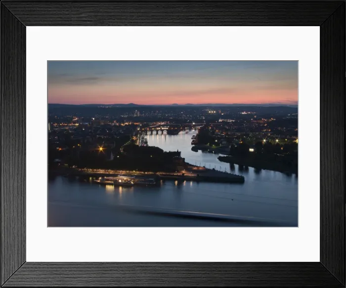 Framed Print : Mosel and Rhine rivers converge at Deutsches Eck, Koblenz, Rhineland-Palatinate, Germany, Europe Framed Print : Mosel and Rhine rivers converge at Deutsches Eck, Koblenz, Rhineland-Palatinate, Germany, Europe