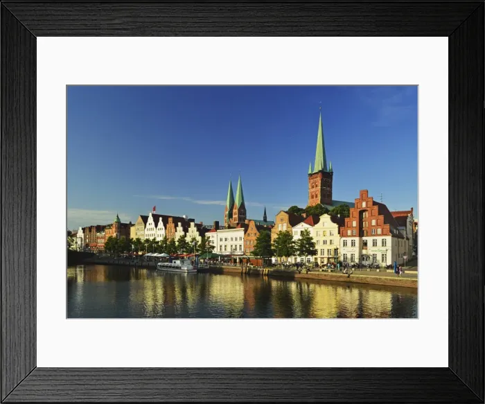 Framed Print : Old Town of Lubeck, Schleswig-Holstein, Germany, Europe Framed Print : Old Town of Lubeck, Schleswig-Holstein, Germany, Europe