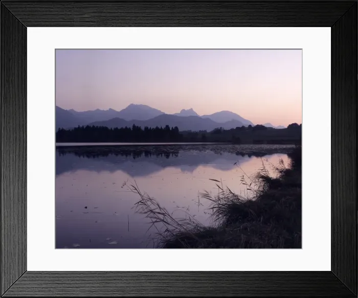 Framed Print : Hopfensee Lake at sunrise, near Fussen, Allgau, Bavaria, Germany, Europe Framed Print : Hopfensee Lake at sunrise, near Fussen, Allgau, Bavaria, Germany, Europe