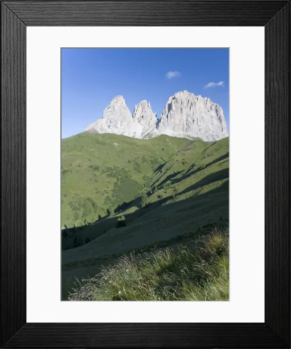 Framed Print : Peaks of the Sassolungo, Dolomites, Italy