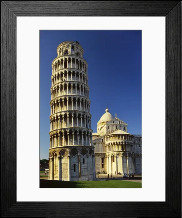 Framed Print : Leaning Tower of Pisa and Pisa Cathedral, Piazza del Duomo, Pisa, Tuscany, Italy Framed Print : Leaning Tower of Pisa and Pisa Cathedral, Piazza del Duomo, Pisa, Tuscany, Italy