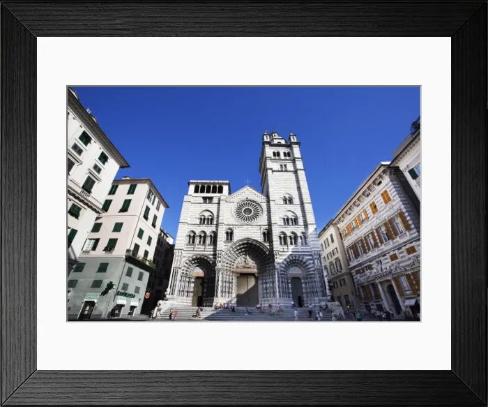 Framed Print : San Lorenzo Cathedral in the Old Town, Genoa, Liguria, Italy, Europe Framed Print : San Lorenzo Cathedral in the Old Town, Genoa, Liguria, Italy, Europe