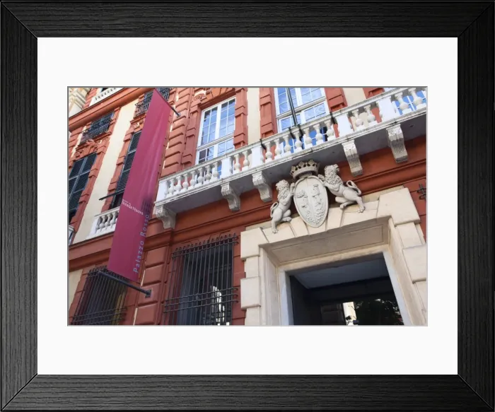 Framed Print : Palazzo Rosso in the Old Town, Genoa, Liguria, Italy, Europe