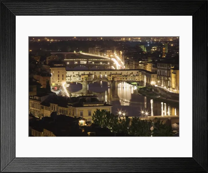 Framed Print : Bridges over the River Arno, Florence, Tuscany, Italy, Europe Framed Print : Bridges over the River Arno, Florence, Tuscany, Italy, Europe