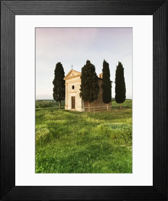 Framed Print : Capella di Vitaleta, Val d Orcia, UNESCO World Heritage Site, Province Siena, Tuscany, Italy, Europe Framed Print : Capella di Vitaleta, Val d Orcia, UNESCO World Heritage Site, Province Siena, Tuscany, Italy, Europe