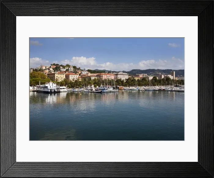 Framed Print : Boats in the Marina at La Spezia, Liguria, Italy, Mediterranean, Europe