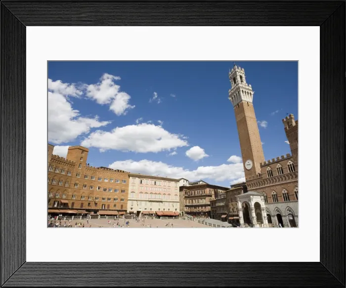 Framed Print : Piazza del Campo with Palazzo Pubblico, Sienna, Tuscany, Italy Framed Print : Piazza del Campo with Palazzo Pubblico, Sienna, Tuscany, Italy