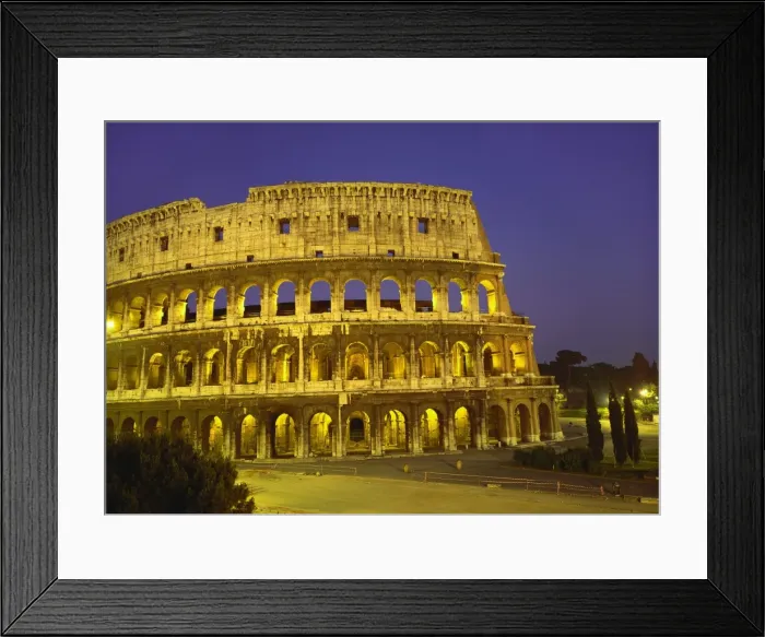 Framed Print : Colosseum at Night, Rome, Italy Framed Print : Colosseum at Night, Rome, Italy