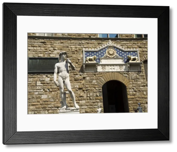 Framed Print : Statue of David, Palazzo Vecchio on the Piazza della Signoria, Florence (Firenze), UNESCO World Heritage Site, Tuscany, Italy Framed Print : Statue of David, Palazzo Vecchio on the Piazza della Signoria, Florence (Firenze), UNESCO World Heritage Site, Tuscany, Italy