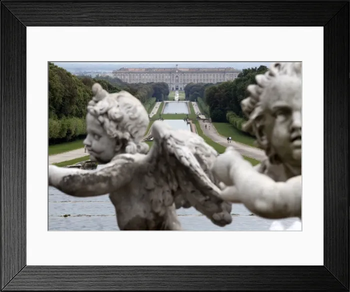 Framed Print : Royal Palace seen from the fountain of Venus and Adonis, Caserta, Campania, Italy, Europe Framed Print : Royal Palace seen from the fountain of Venus and Adonis, Caserta, Campania, Italy, Europe
