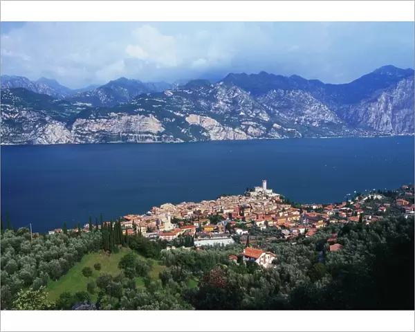 Malcesine on the Coast of Lake Garda, Veneto, Italy