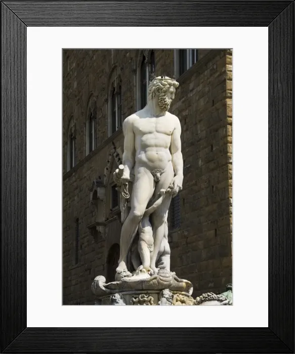Framed Print : Statue of Neptune, on the Piazza della Signoria, Florence (Firenze), Tuscany, Italy, Europe Framed Print : Statue of Neptune, on the Piazza della Signoria, Florence (Firenze), Tuscany, Italy, Europe