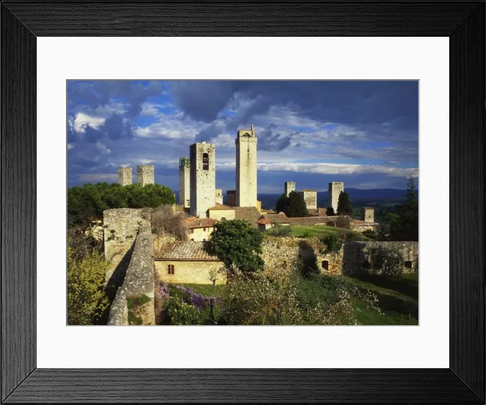 Framed Print : Towers of the Duomo Church, San Gimignano, Tuscany, Italy Framed Print : Towers of the Duomo Church, San Gimignano, Tuscany, Italy