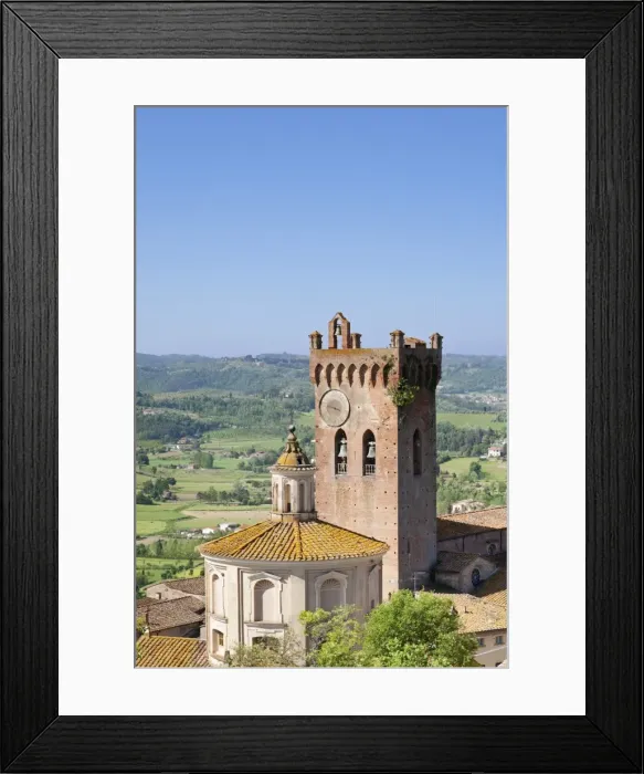 Framed Print : Duomo and Campanile, San Miniato, Pisa Region, Tuscany, Italy, Europe Framed Print : Duomo and Campanile, San Miniato, Pisa Region, Tuscany, Italy, Europe