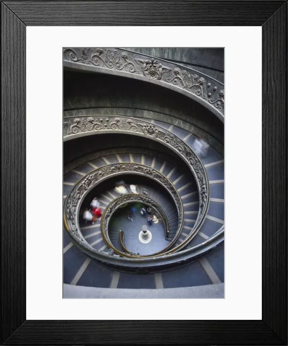 Framed Print : Spiral Staircase, Vatican Musuem, Rome, Italy