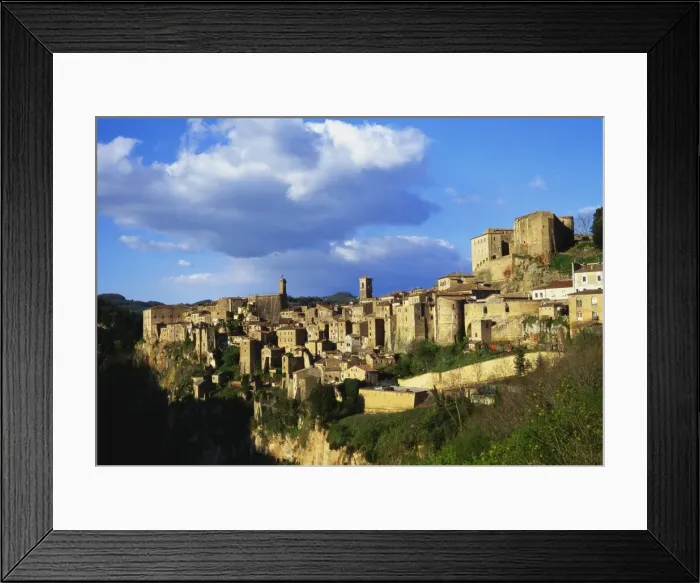 Framed Print : Sorano, Tuscany, Italy, Europe Framed Print : Sorano, Tuscany, Italy, Europe