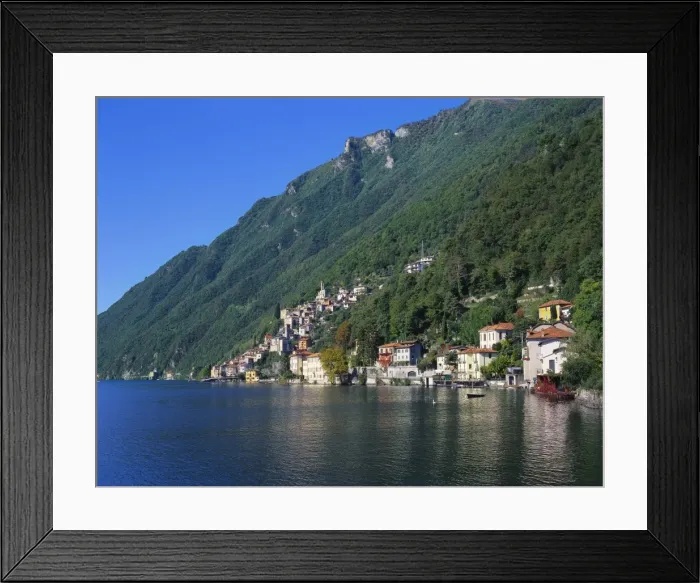 Framed Print : Lake Lugano, Lombardy, Italy
