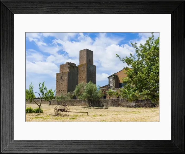 Framed Print : Medieval towers at San Pietro church, Tuscania, Viterbo province, Latium, Italy, Europe Framed Print : Medieval towers at San Pietro church, Tuscania, Viterbo province, Latium, Italy, Europe