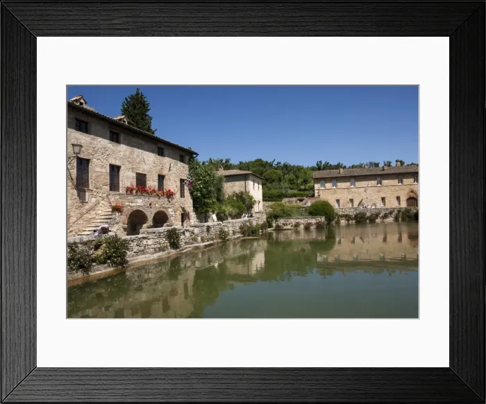 Framed Print : Thermal spring in the village of Bagno Vignoni, now unfit for bathing, Val d Orcia, Tuscany, Italy, Europe Framed Print : Thermal spring in the village of Bagno Vignoni, now unfit for bathing, Val d Orcia, Tuscany, Italy, Europe