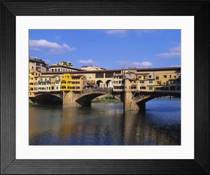 Framed Print : Ponte Vecchio Over the River Arno, Florence, Italy Framed Print : Ponte Vecchio Over the River Arno, Florence, Italy
