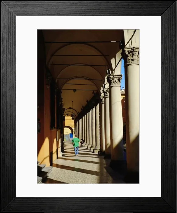 Framed Print : Arcade in the old city, Bologna, Emilia-Romagna, Italy, Europe Framed Print : Arcade in the old city, Bologna, Emilia-Romagna, Italy, Europe