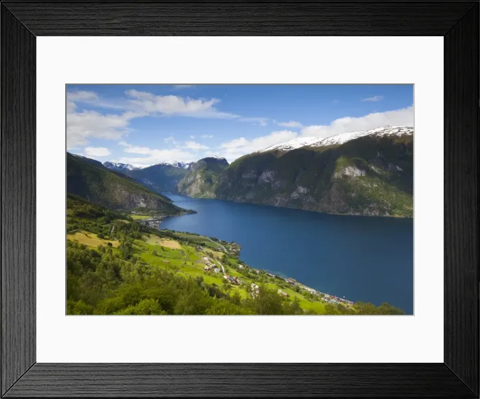 Framed Print : Aurlandsvangen Overview, Aurlands Fjord, Sogn og Fjordane, Norway, Scandinavia, Europe Framed Print : Aurlandsvangen Overview, Aurlands Fjord, Sogn og Fjordane, Norway, Scandinavia, Europe