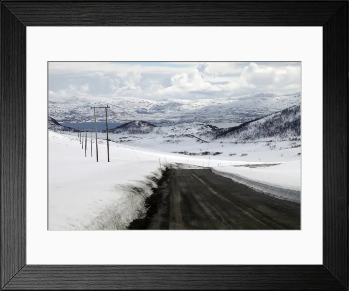 Framed Print : Mountain road in spring, Kvaloya (Whale Island), Troms, arctic Norway, Scandinavia, Europe Framed Print : Mountain road in spring, Kvaloya (Whale Island), Troms, arctic Norway, Scandinavia, Europe