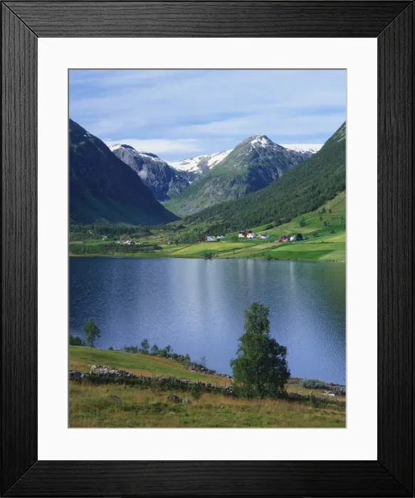 Framed Print : Western Fjords, Near Sogndal, Norway Framed Print : Western Fjords, Near Sogndal, Norway