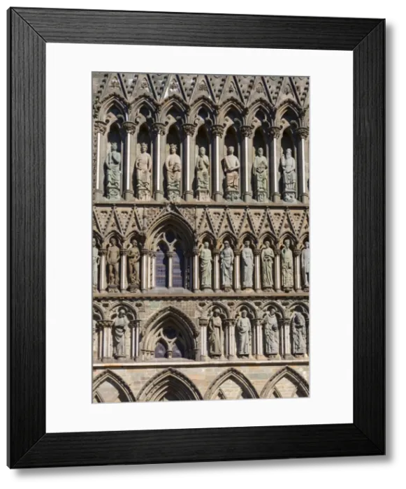 Framed Print : Detail of facade, Nidaros Cathedral, Trondheim, Sor-Trondelag, Norway, Scandinavia, Europe Framed Print : Detail of facade, Nidaros Cathedral, Trondheim, Sor-Trondelag, Norway, Scandinavia, Europe
