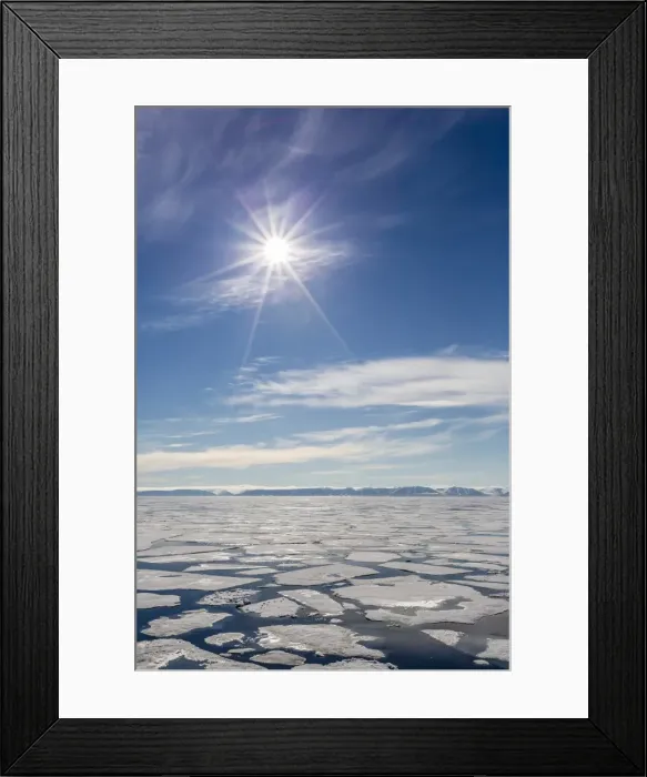 Framed Print : Open leads in first year sea ice in Hinlopen Strait, Svalbard, Norway, Scandinavia, Europe Framed Print : Open leads in first year sea ice in Hinlopen Strait, Svalbard, Norway, Scandinavia, Europe