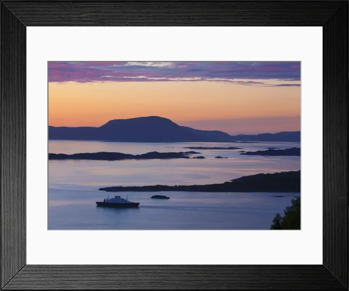 Framed Print : Sunset over Giske Island, Sunnmore, More og Romsdal, Norway, Scandinavia, Europe Framed Print : Sunset over Giske Island, Sunnmore, More og Romsdal, Norway, Scandinavia, Europe