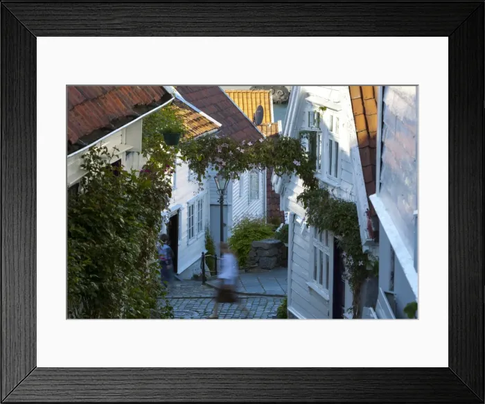 Framed Print : Wooden houses and cobbled streets in Stavangers old town, Stavanger, Rogaland, Norway, Scandinavia, Europe Framed Print : Wooden houses and cobbled streets in Stavangers old town, Stavanger, Rogaland, Norway, Scandinavia, Europe