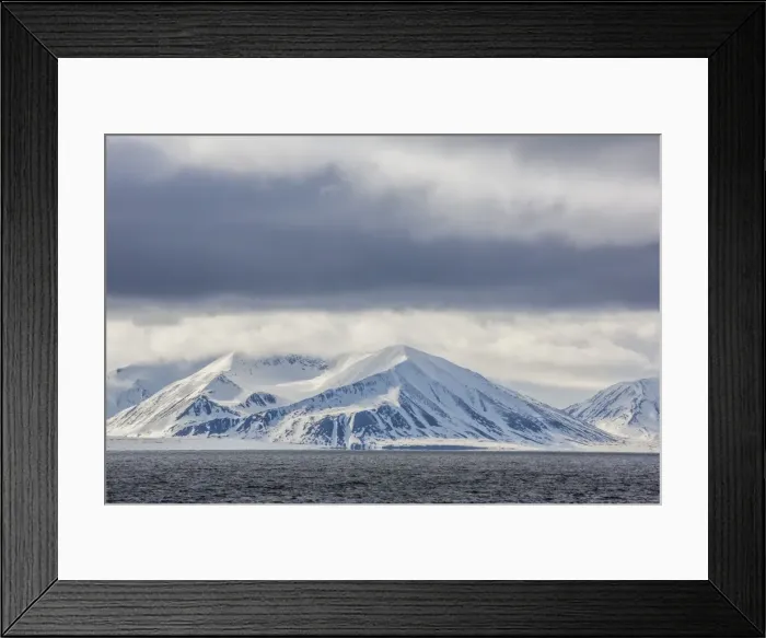 Framed Print : Dramatic skies in Krossfjorden, Spitsbergen, Svalbard, Norway, Scandinavia, Europe Framed Print : Dramatic skies in Krossfjorden, Spitsbergen, Svalbard, Norway, Scandinavia, Europe