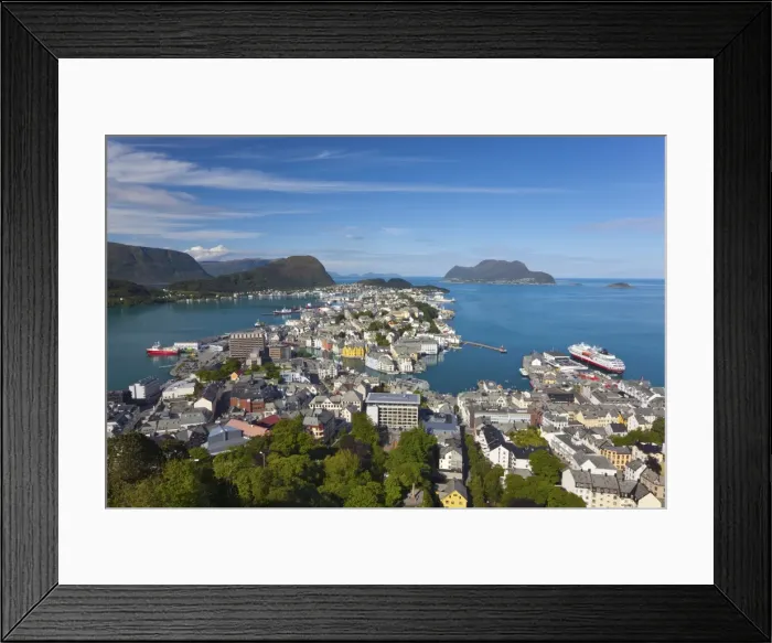Framed Print : Elevated view over Alesund, Sunnmore, More og Romsdal, Norway, Scandinavia, Europe Framed Print : Elevated view over Alesund, Sunnmore, More og Romsdal, Norway, Scandinavia, Europe