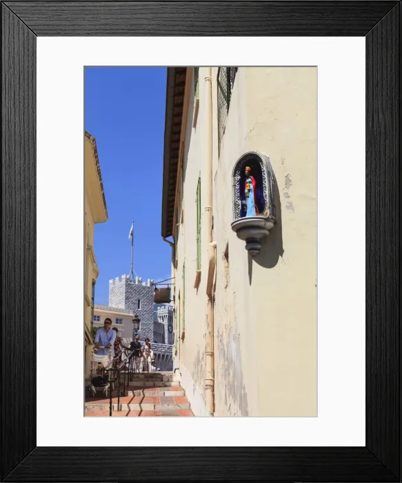 Framed Print : The Old Town, Monaco-Ville, Monaco, Europe Framed Print : The Old Town, Monaco-Ville, Monaco, Europe