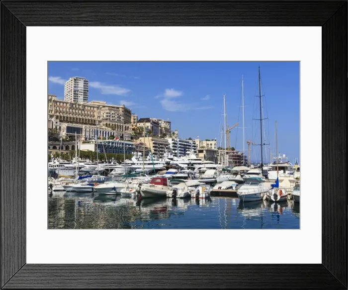 Framed Print : Monaco harbour, Monaco, Mediterranean, Europe Framed Print : Monaco harbour, Monaco, Mediterranean, Europe