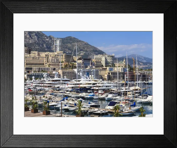 Framed Print : Monaco harbour, Monaco, Mediterranean, Europe Framed Print : Monaco harbour, Monaco, Mediterranean, Europe