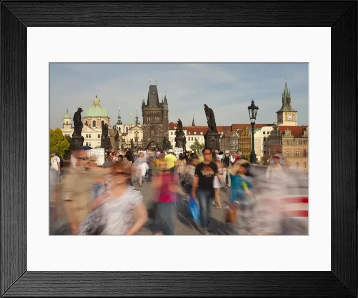 Framed Print : Charles Bridge, Prague, UNESCO World Heritage Site, Czech Republic, Europe Framed Print : Charles Bridge, Prague, UNESCO World Heritage Site, Czech Republic, Europe