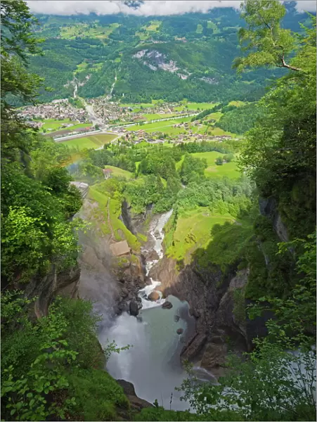 Reichenbach Falls, fictional location of Sherlock Holmes death, Meiringen, Switzerland, Europe
