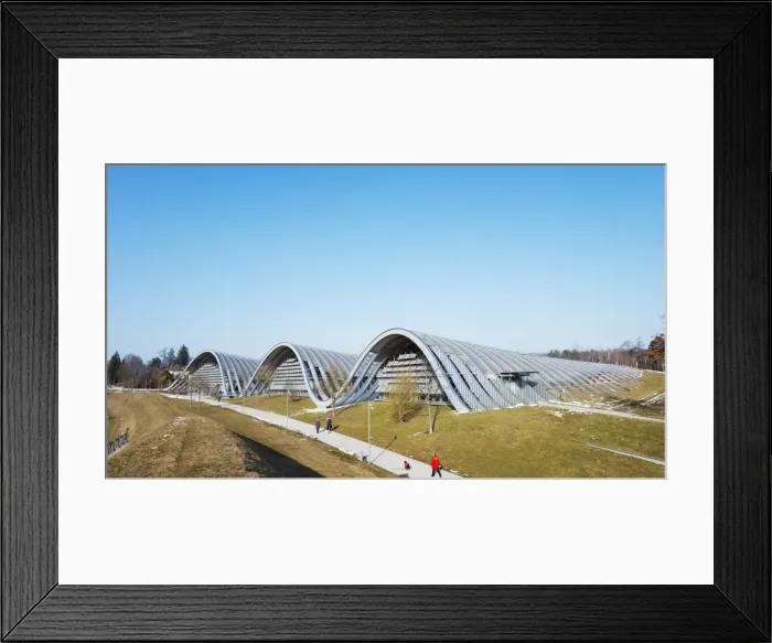 Framed Print : Zentrum Paul Klee, modern art museum, designed by Renzo Piano, Bern, Switzerland, Europe Framed Print : Zentrum Paul Klee, modern art museum, designed by Renzo Piano, Bern, Switzerland, Europe