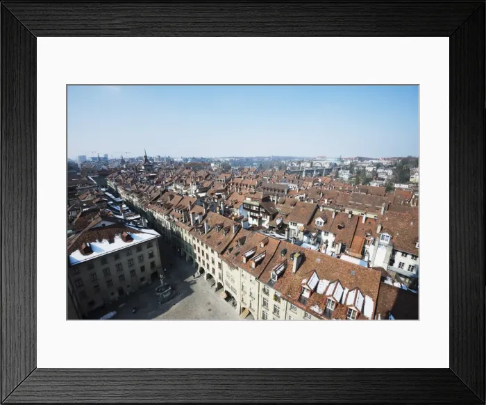 Framed Print : City view from Berner Munster, Bern, Switzerland, Europe Framed Print : City view from Berner Munster, Bern, Switzerland, Europe