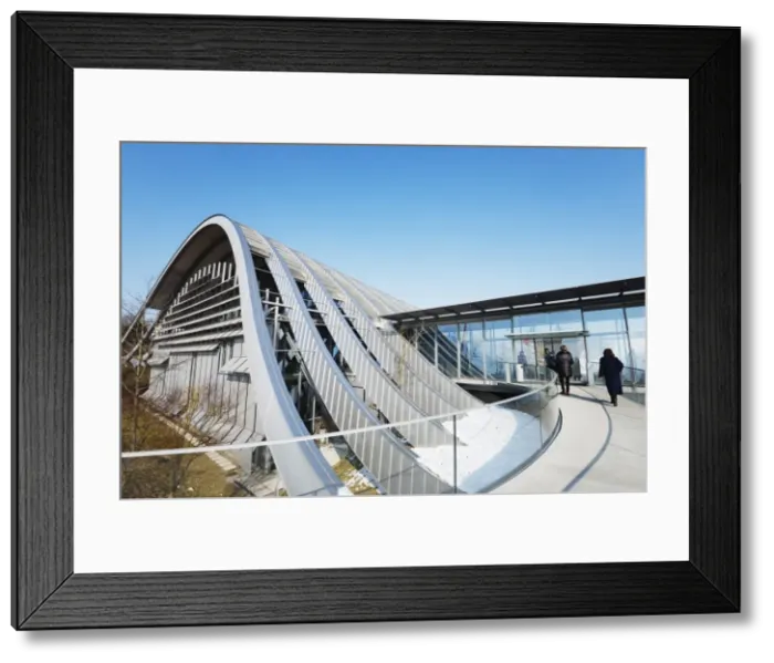 Framed Print : Zentrum Paul Klee, modern art museum, designed by Renzo Piano, Bern, Switzerland, Europe Framed Print : Zentrum Paul Klee, modern art museum, designed by Renzo Piano, Bern, Switzerland, Europe